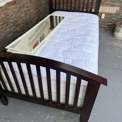 Twin Size bed frame And Mattress 