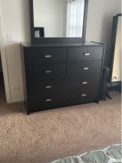 Dresser with mirror