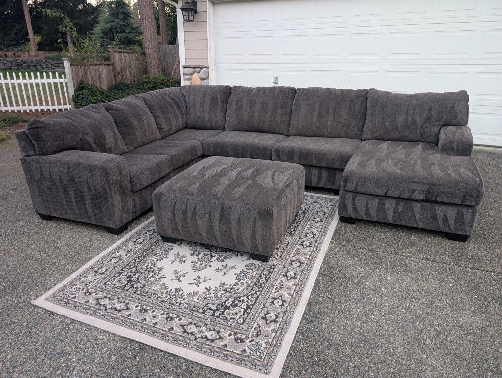 Grey Large Sectional Delivery Available π