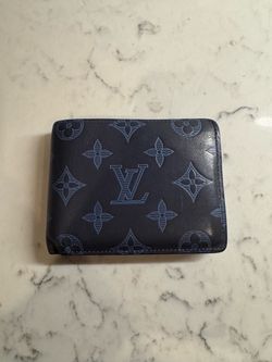Louis Vuitton Multiple Wallet – Monogram Shadow Navy blue – Authentic Men's Bifold