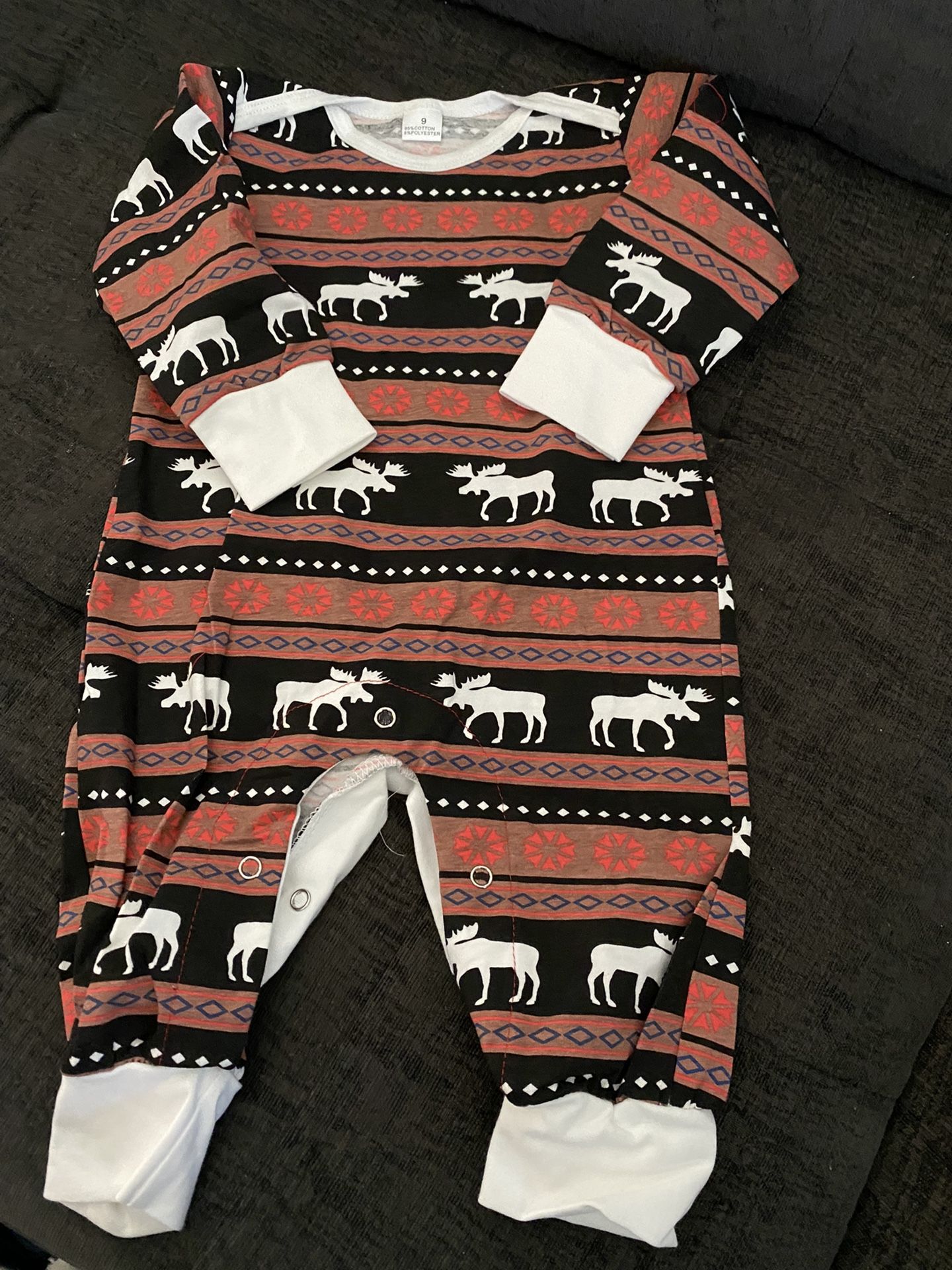 New 9 Month Moose Onesie $5