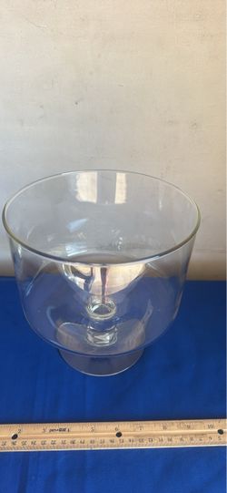 Glass trifle serving bowl