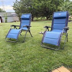 Two Zero Gravity Chairs