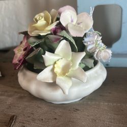 COALPORT. Basket Of Flowers