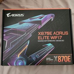 Gigabyte X870e Aorus Elite Wifi7 Gaming Motherboard