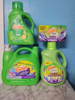 Gain detergent and softener