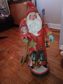 1992 Rare House of Hatten Old World Santa With Toys