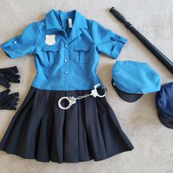 Cutie Cop Halloween Costume and Accessories  (Girls XL 14-16)