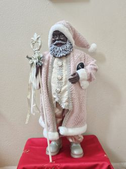 Brand New 34" African American Santa