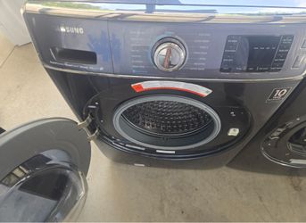 Samsung stainless mega size front loading laundry pair