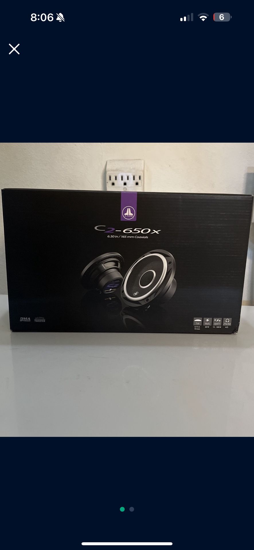 JL Audio 6.5 Speakers C2-650x Brand New