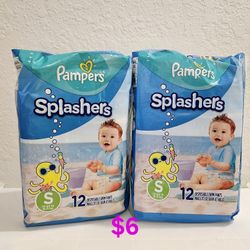 Pampers Splashers Size Small Bundle $6