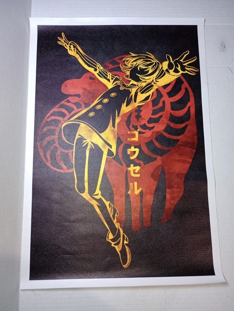 The Seven Deadly Sins Manga Anime Gowther Silhouette Canvas Poster Fan Art Gift