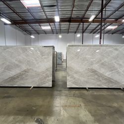 Taj Mahal Countertop Installation & Slab Fabrication 