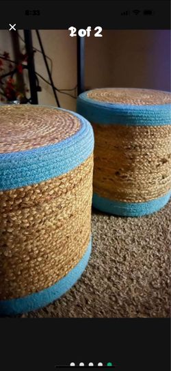 NEW BOHEMIAN STYLE SEATING STOOLS MOVING ! Cash $60. Firm for both stools Yarbrough 