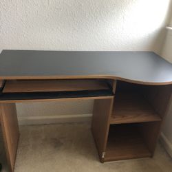 Black Cherry Oak Computer Desktop Desk