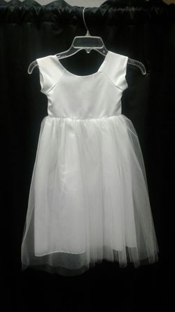 New 4t formal white girls dress