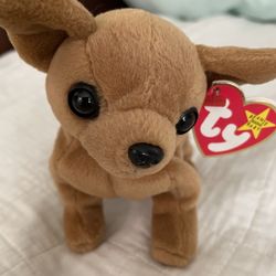 Ty Chihuahua Plush Beanie Baby (with tag errors)