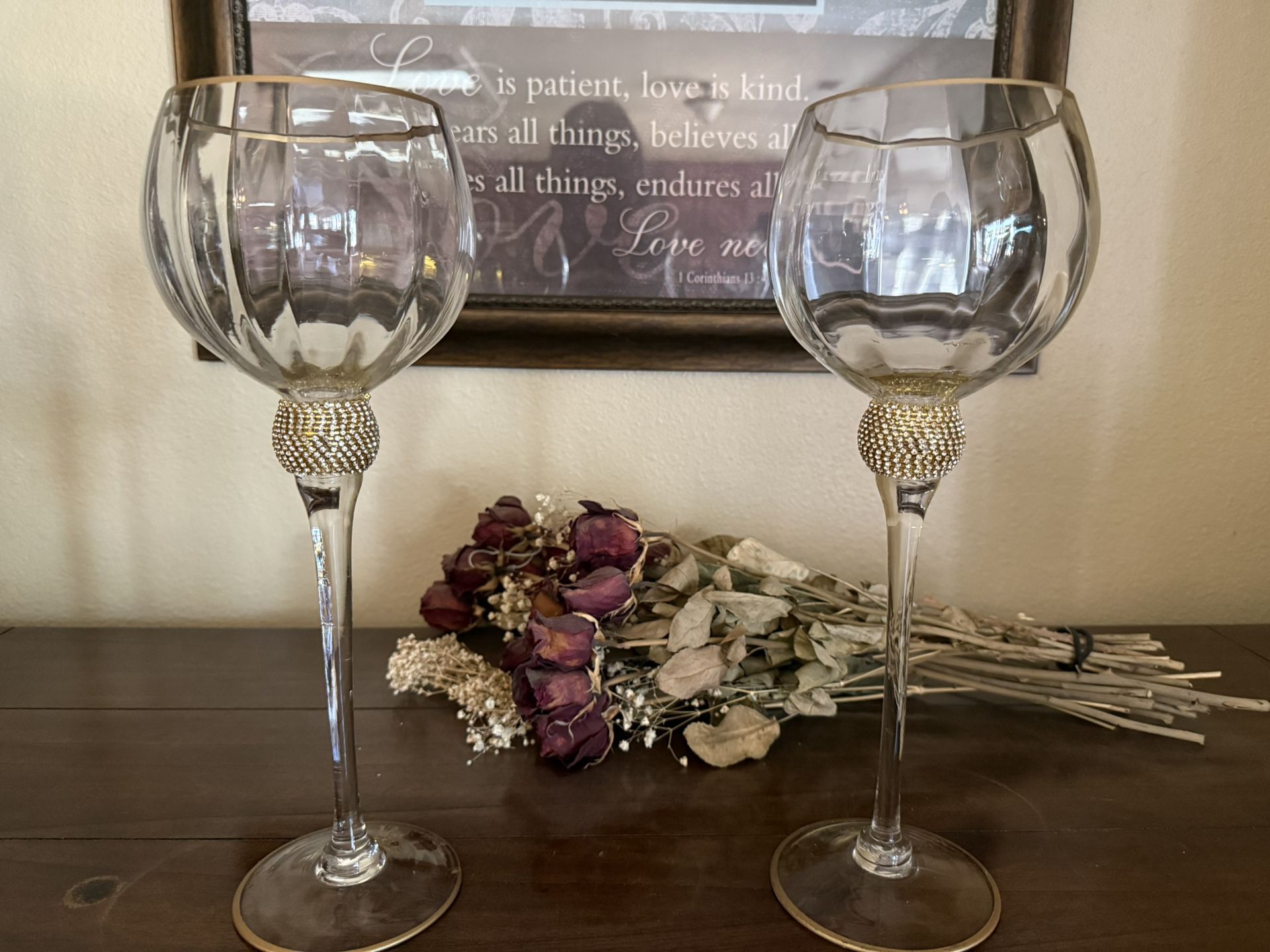 Glass Candle Holders