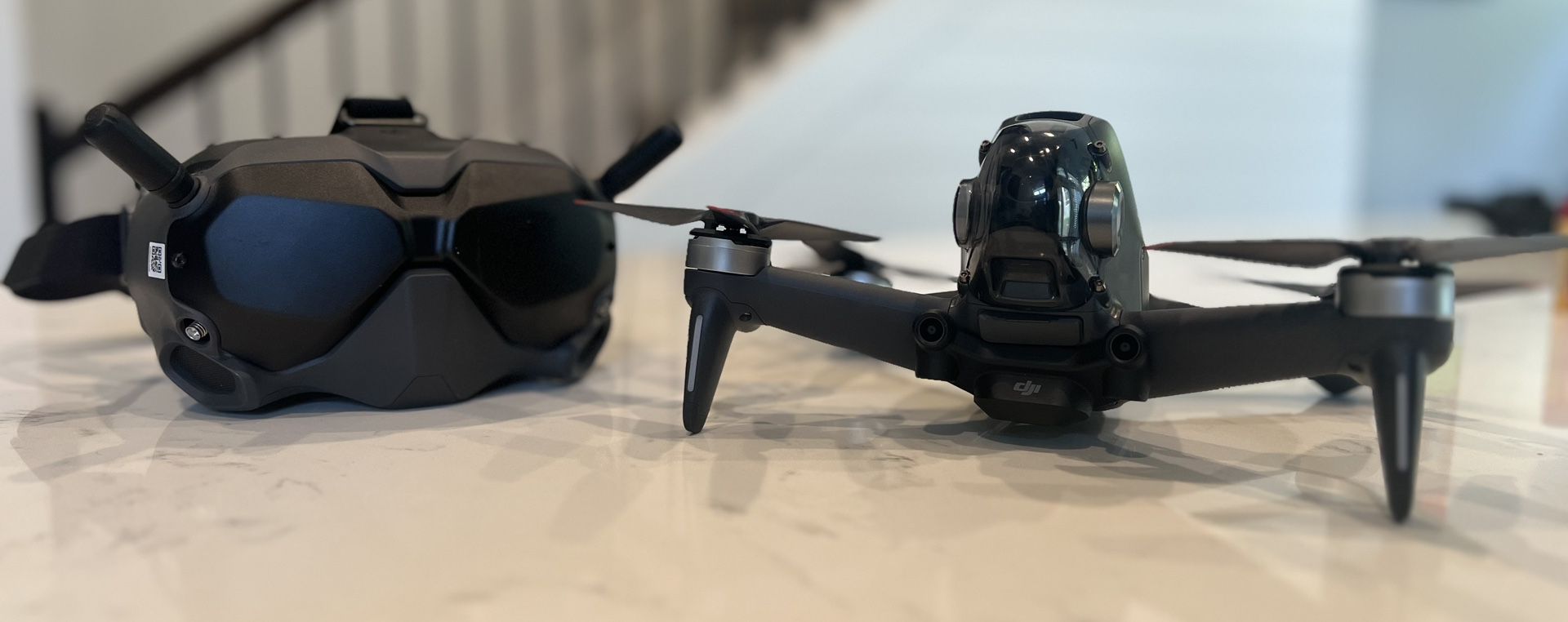 DJI FPV Drone, Goggles, And Fly More Battery Kit