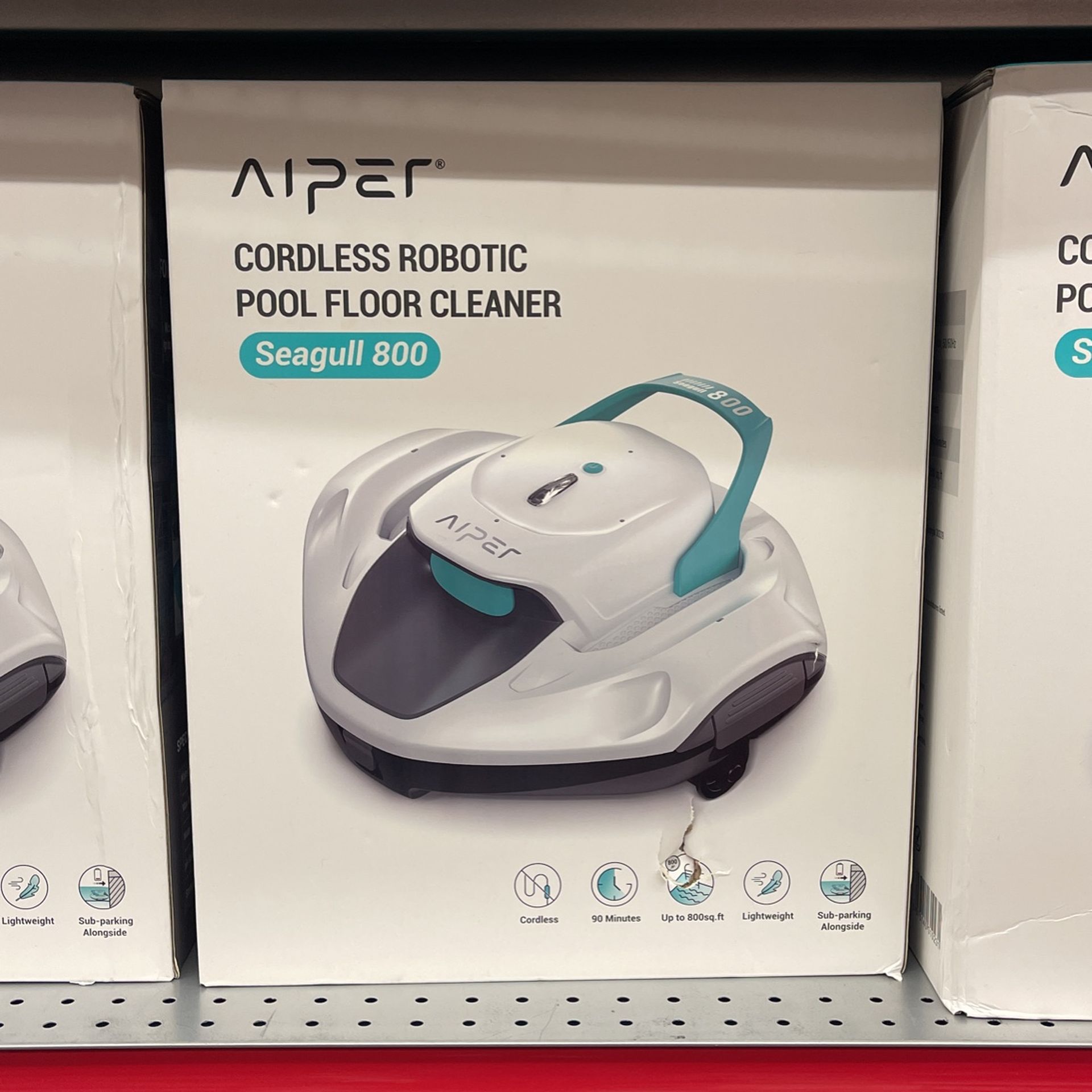 NIB Aiper Cordless Robotic Pool Floor Cleaner - Seagull 800