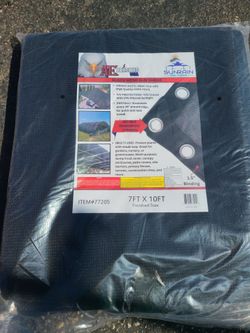 7ft × 10ft Black Mesh Sun Shade