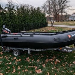 Bris 15.5 Ft. Inflatable w/ Trailer 