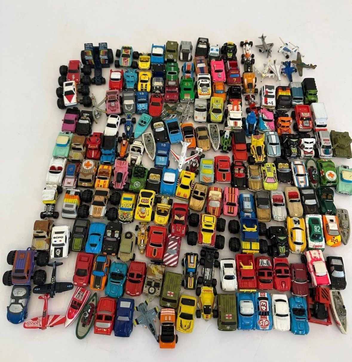 Micro Machines Lot 150+ Vehicles 1980s 1990s Cars Trucks...
