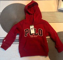 POLO RALPH LAUREN The RL Fleece-Logo Hoodie - NWT Size 3
