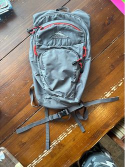 High Sierra Gray and Red Daypack Backpack