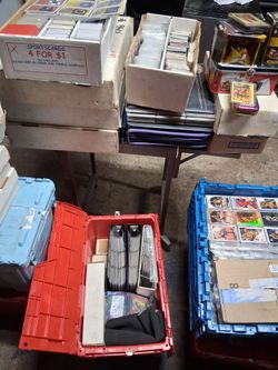 100,000 plus sports cards collection