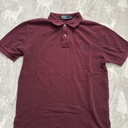 Polo Ralph Lauren Burgundy Short Sleeve Shirt