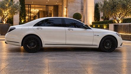 🔥 22x9 / 22x10.5 5x112 Mercedes S550 S560 S580 Gloss Black Wheels 🔥