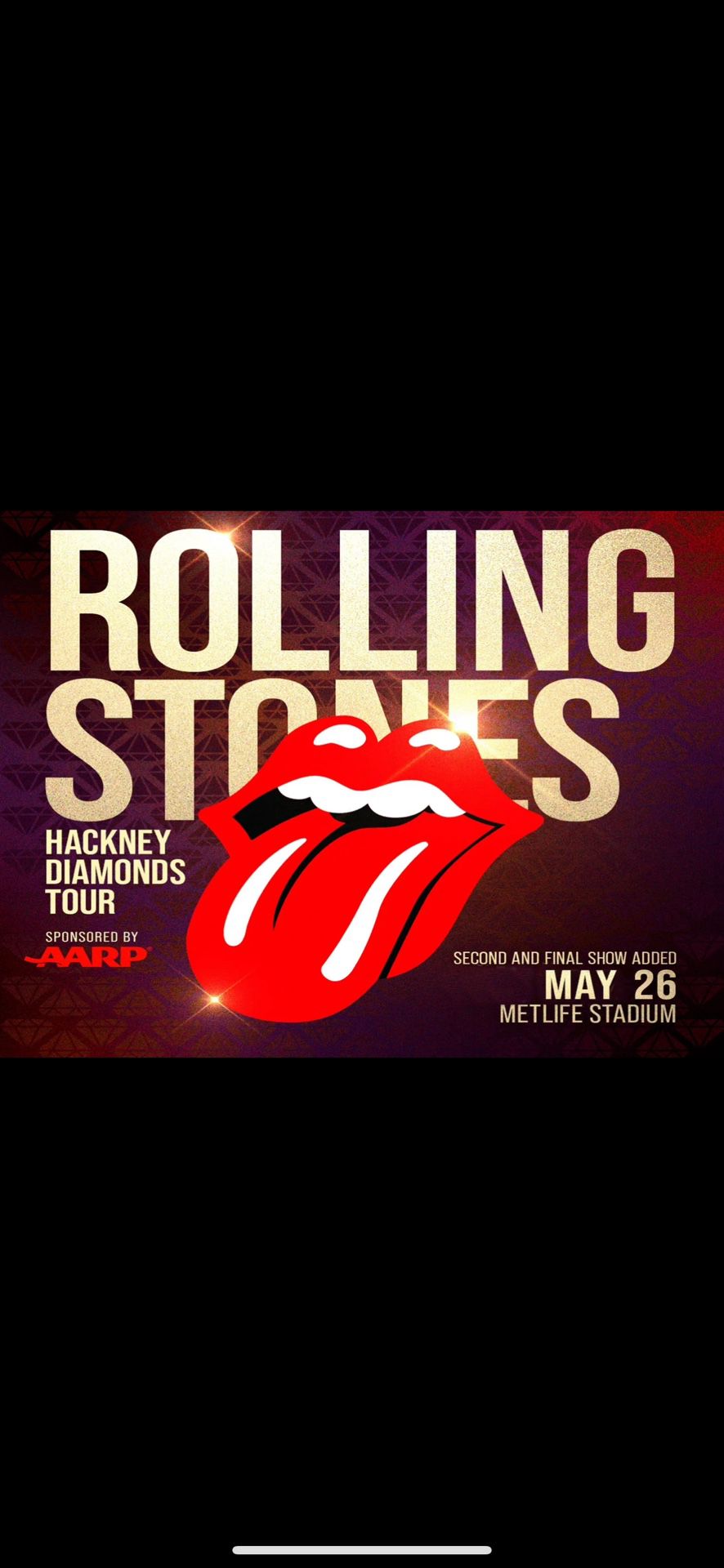 Rolling Stones Tickets For Sale - May 26/Section 2/Row 33