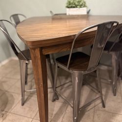 Triangle Table with Chairs for Sale