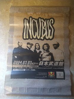 2004 Incubus Concert Poster Great Condition