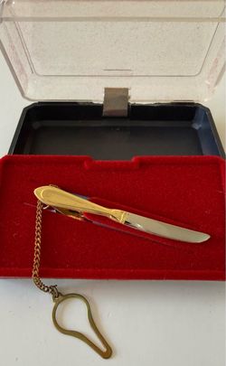 Two Tone Knife Tie Clip