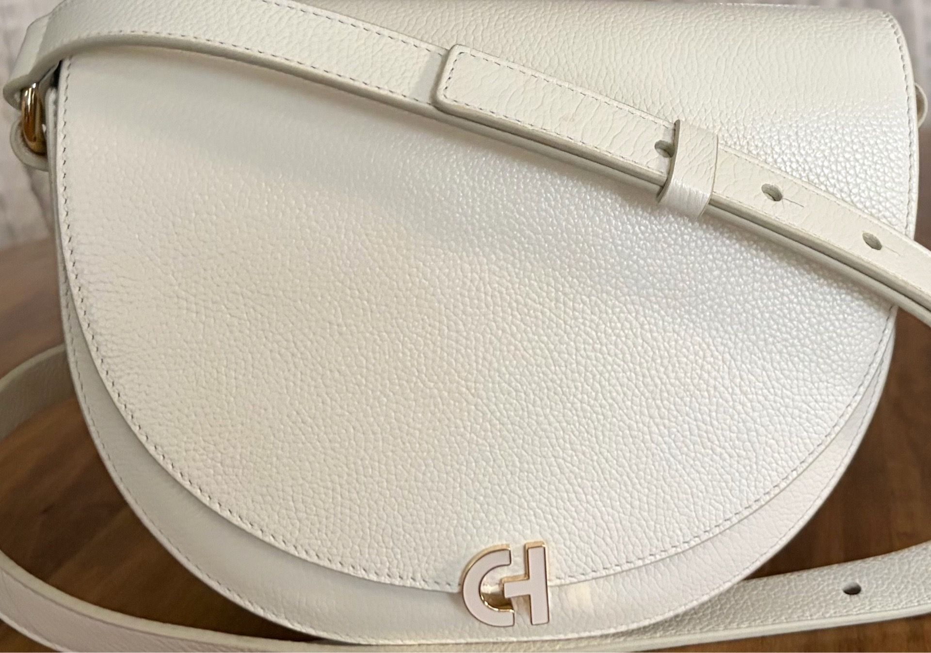 Cole Haan Ivory Leather Evie Crossbody—NWT