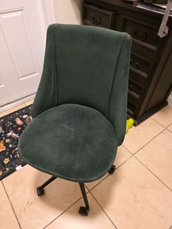 Green office chair
