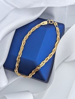 ✨💛This 14K Yellow Gold Weaved Serpentine Link Bracelet 3.51g.|7"|3.5mm✨💛