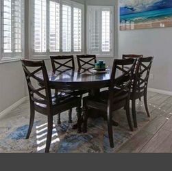 Dining table with 6 chairs