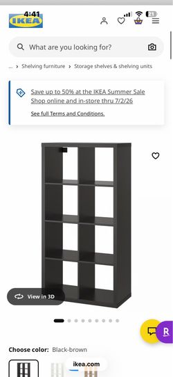 IKEA Kallax Brown Bookcase