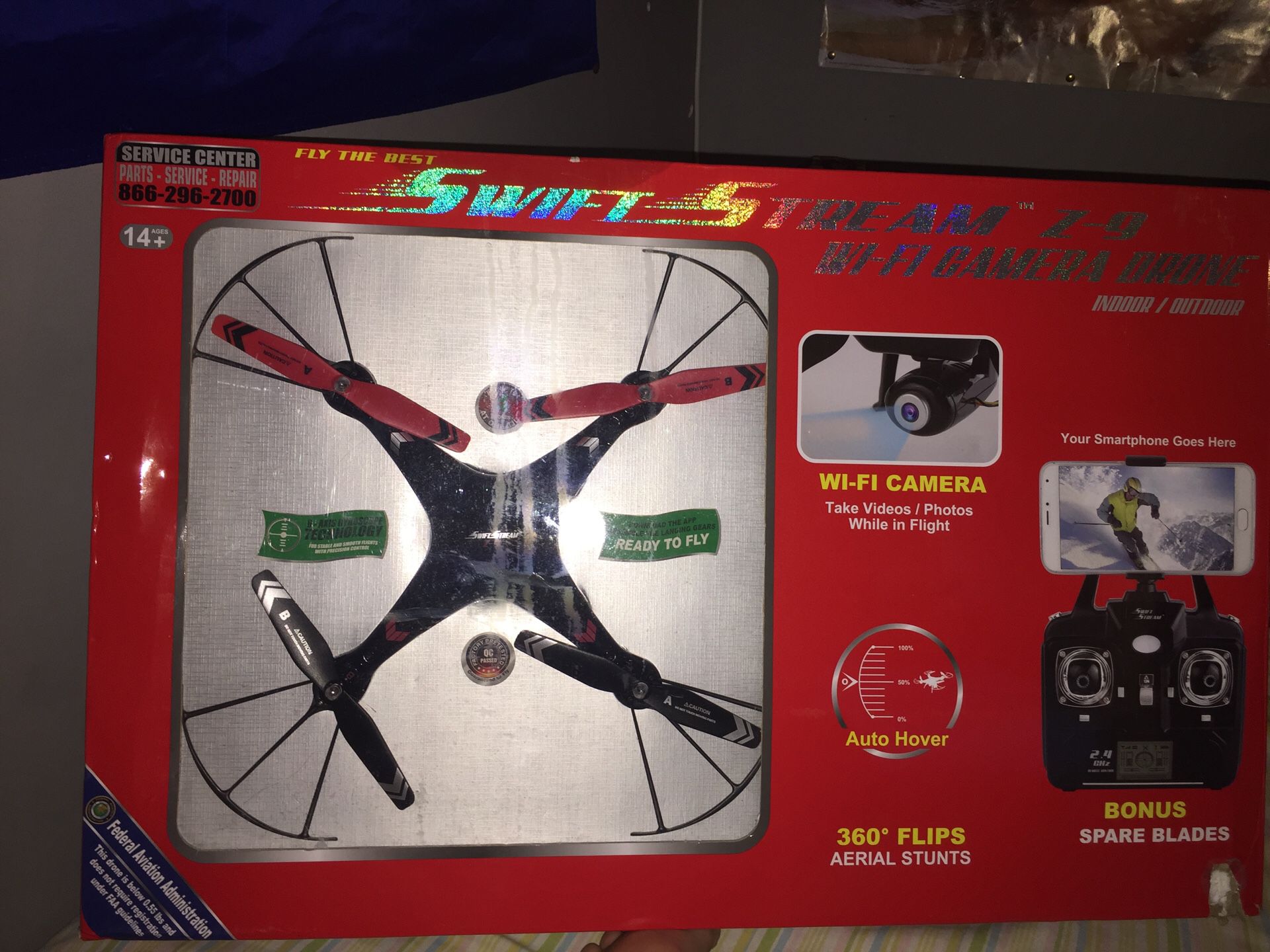 swift stream z-9 wi-fi camara drone