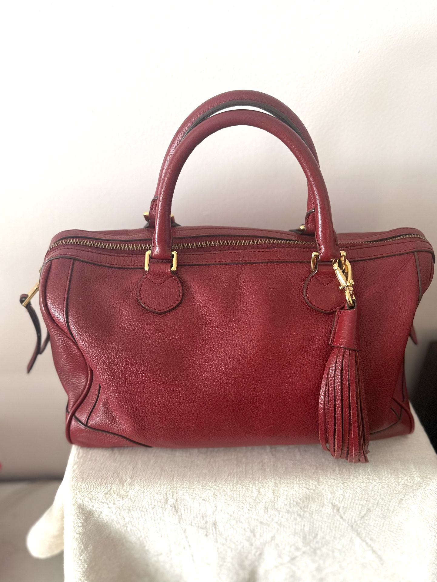 Banana Republic Red leather Satchel Bag