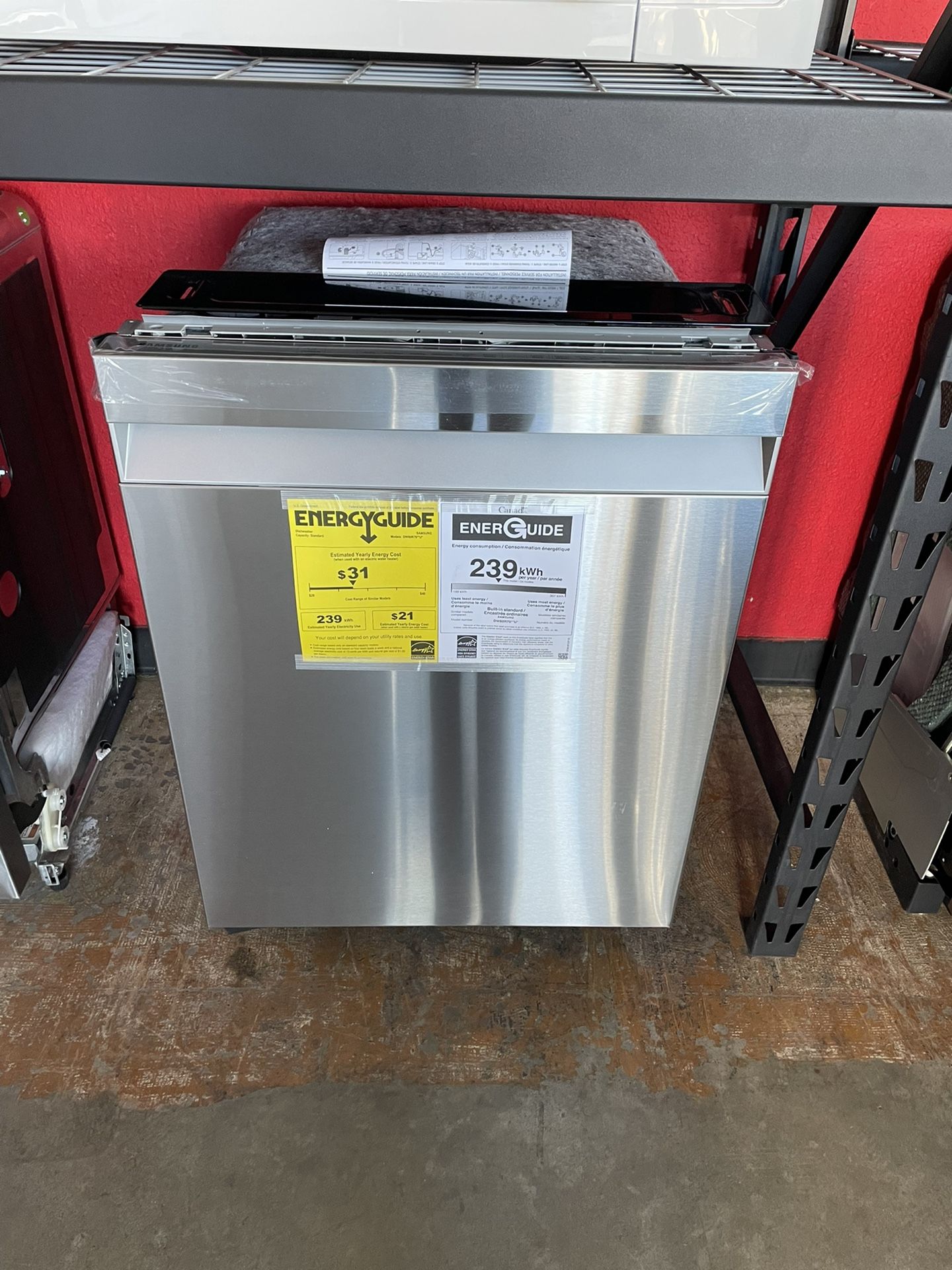New Samsung Dishwasher 24” Wide