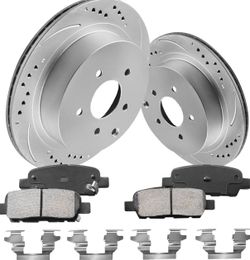 New Rear Brake Rotors with Pads Kit for Panthfinder
