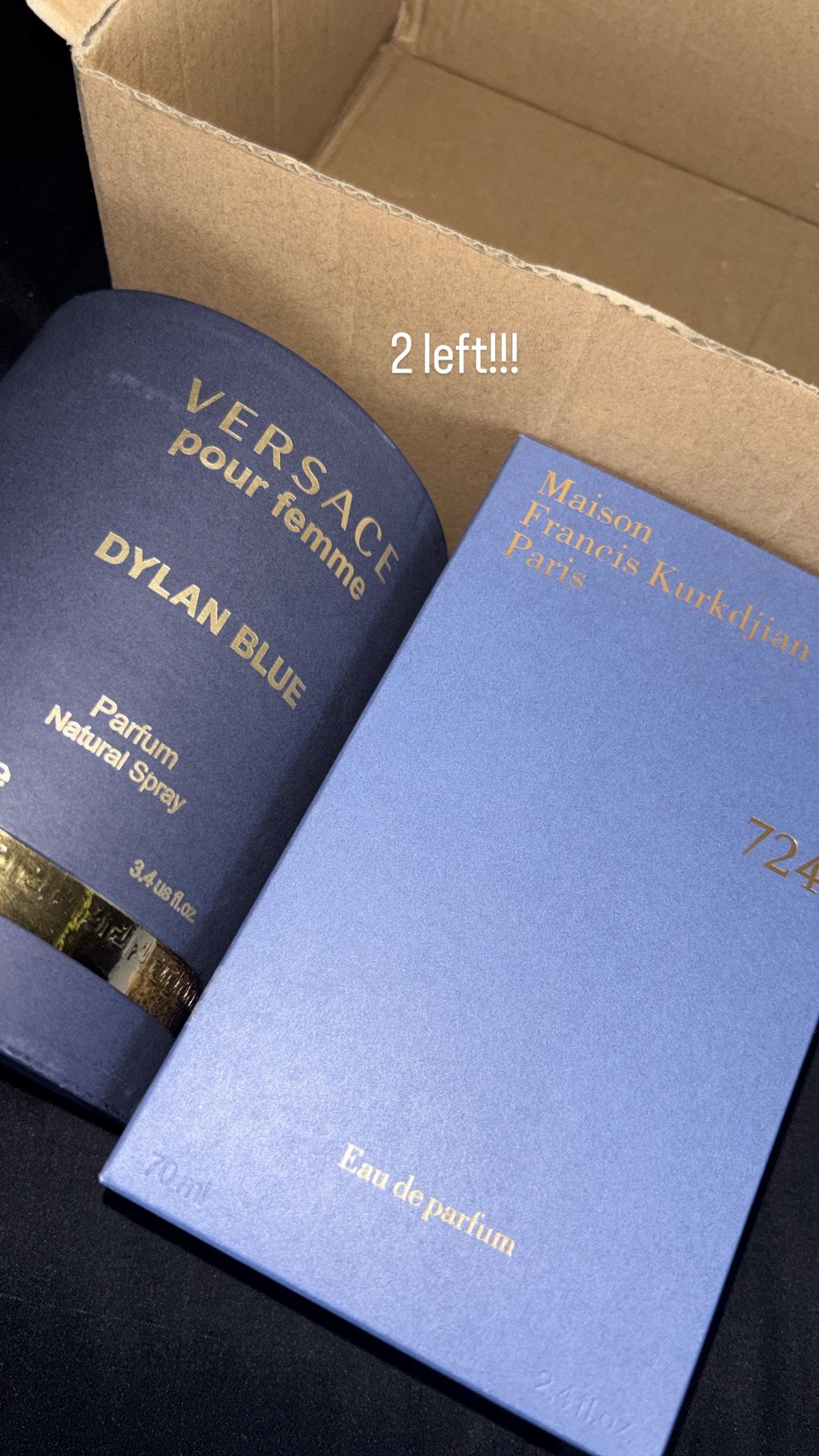 baccarat 724 and versace dylan blue