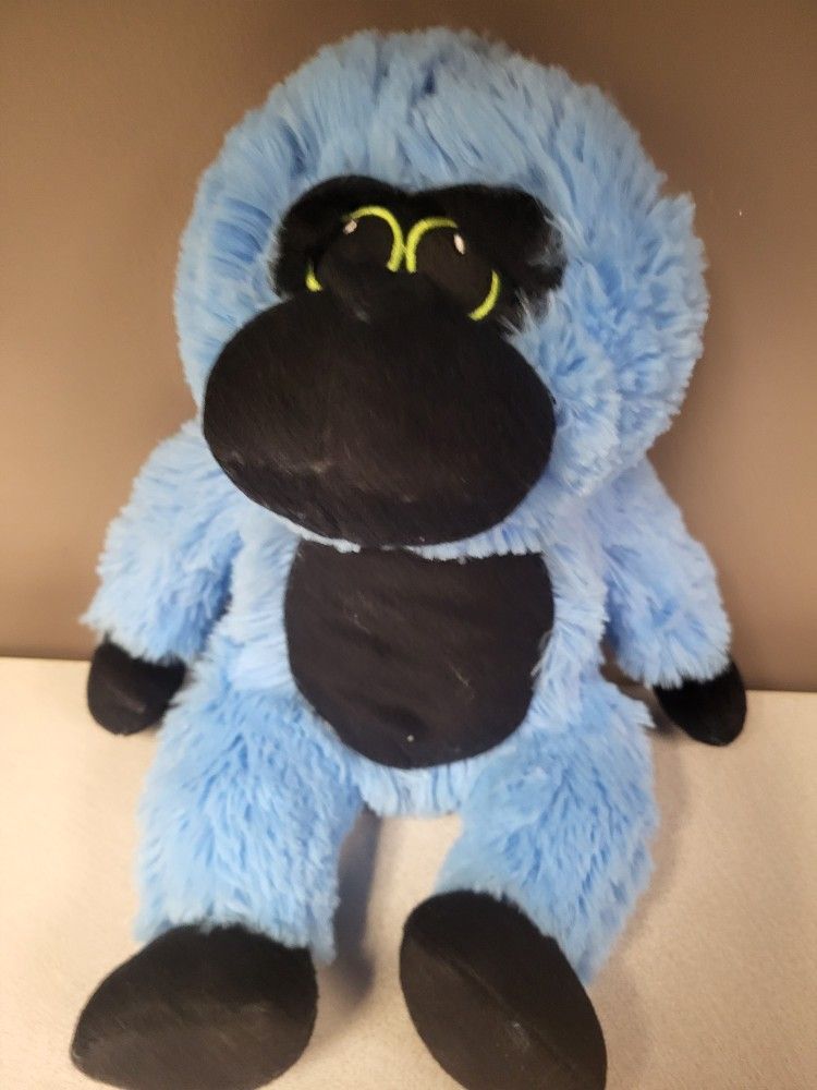 National Entertainment Network NEN plush blue monkey stuffie