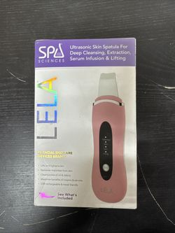 Spa Sciences LELA Ultrasonic Skin Spatula For Deep Cleansing, Open Box QL