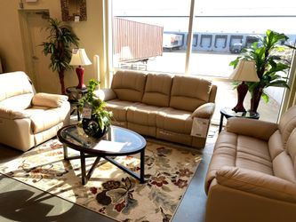 Power leather livingroom set